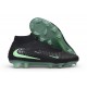 Scarpe da Calcio Nike Phantom 6 Elite High FG Nero Verde trasparente