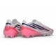 Scarpe da calcio adidas F50 Hyperfast Evo FG Bianco Rosa Nero
