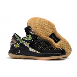 Nike Air Jordan 32 Mid Scarpe da Basket Uomo - Nero Verde