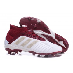 Adidas Scarpe da Calcio Predator 18.1 FG Bianco Rosso