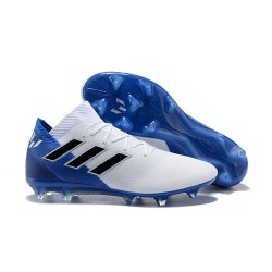 adidas Coppa del Mondo Messi Nemeziz 18.1 FG - Bianco Blu