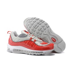 Supreme x NikeLab Air Max 98 Sneakers Basse - Rosso Grigio