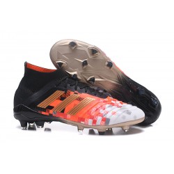 Adidas Scarpe da Calcio Predator 18.1 FG Telstar Nero Oro Rosso