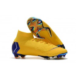 Scarpa Nuovo Nike Mercurial Superfly Vi Elite CR7 FG - Giallo Blu