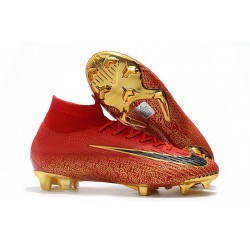 Nike Mercurial Superfly Vi Elite DF FG Scarpe Calcio - Rosso Oro