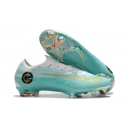 Scarpa Nuovo 2018 Nike Mercurial Vapor XII FG Uomo - Blu/Bianca/Oro