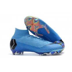 Nike Mercurial Superfly Vi Elite DF FG Scarpe Calcio - Blu Nero