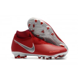 Scarpe da Calcio Nike Phantom Vision DF FG - Rosso Argento