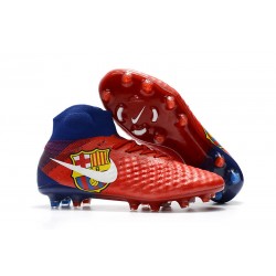 Scarpe da Calcio Uomo Nike Magista Obra II FG - Barcelona Rosso