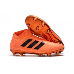 Nuove Scarpe da Calcio Adidas Nemeziz 18+ FG - Arancio Nero