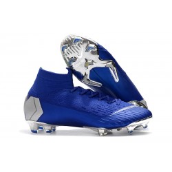 Nike Mercurial Superfly 6 Elite ACC FG Scarpa Uomo - Blu Argento