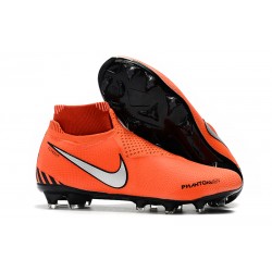 Nike Phantom VSN DF FG Scarpa Calcio - Arancio Nero Argento