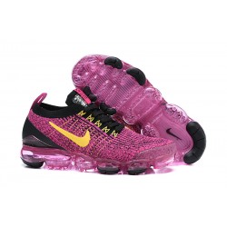 Nike Air VaporMax 2019 Flyknit Sneakers Basse - Rosso Giallo