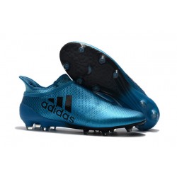 Scarpe da Calcio Nuove adidas X 17+ Purespeed FG - Blu Nero