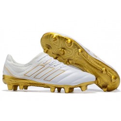 Scarpe da Calcio Adidas Copa 19.1 FG - Bianco Oro