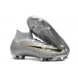 Scarpe Calcio Nike Mercurial Superfly VI Elite FG -Argento Nero Oro