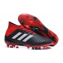 Adidas Predator 18.1 FG Nuovi Scarpa da Calcetto - Nero Rosso Bianco