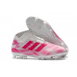 Nuove Scarpe da Calcio Adidas Nemeziz 18+ FG - Rosa Bianco