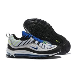 Nike Air Max 98 Sneakers Basse da Uomo - Nero Bianco Blu