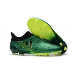 Scarpe da Calcio Nuove adidas X 17+ Purespeed FG - Verde Nero