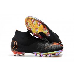 Scarpe Nuovo Nike Mercurial Superfly AG-Pro Nero Arancione