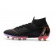 Scarpe Nuovo Nike Mercurial Superfly AG-Pro Nero Arancione