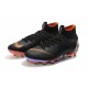 Scarpe Nuovo Nike Mercurial Superfly AG-Pro Nero Arancione