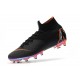 Scarpe Nuovo Nike Mercurial Superfly AG-Pro Nero Arancione