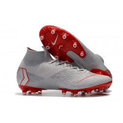 Scarpe Nuovo Nike Mercurial Superfly AG-Pro Grigio Rosso