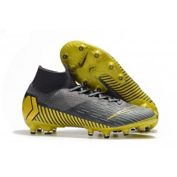 Scarpe Nuovo Nike Mercurial Superfly AG-Pro Grigio Oro