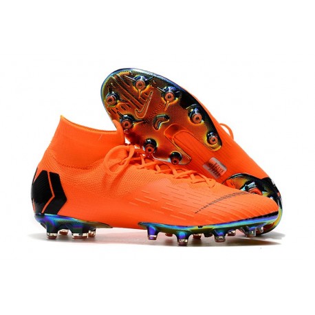 Scarpe Nuovo Nike Mercurial Superfly AG-Pro Naranja Negro