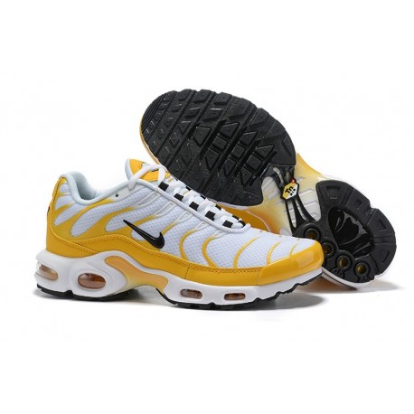 Nike Air Max Plus Sneakers Basse da Uomo - Bianco Giallo