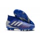 Scarpe da Calcio Adidas Predator 19.1 FG Blu Argento