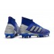 Scarpe da Calcio Adidas Predator 19.1 FG Blu Argento