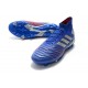 Scarpe da Calcio Adidas Predator 19.1 FG Blu Argento