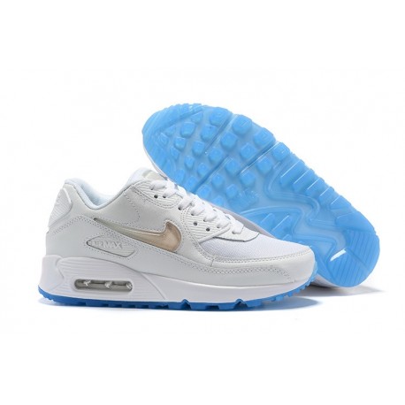 Zapatillas Nuovo Nike Air Max 90 Bianco Oro Blu