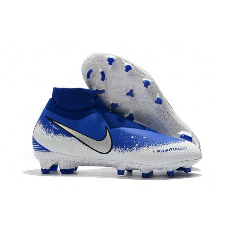 Nike Phantom VSN DF FG Scarpa Calcio - Bianco Blu