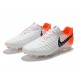 Nike Tiempo Legend VII Elite FG Scarpa da Calcio - Bianco Arancio Negro