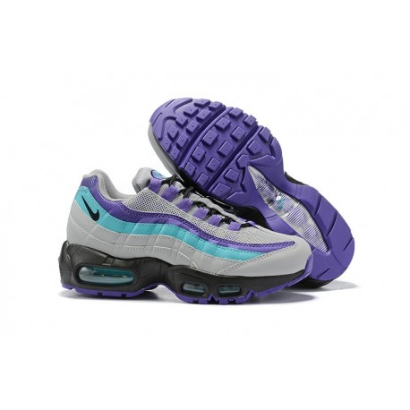 Nike Air Max 95 Sneakers Basse da Uomo Grigio Viola Blu