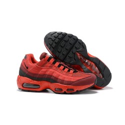 Nike Air Max 95 Sneakers Basse da Uomo Rosso Nero