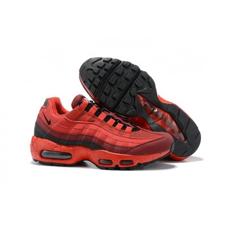 Nike Air Max 95 Sneakers Basse da Uomo Rosso Nero