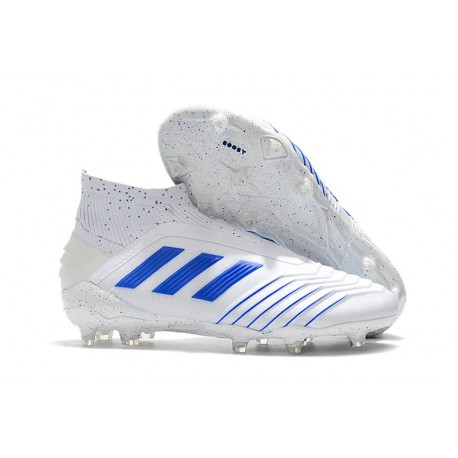 adidas Predator 19+ FG Scarpe da Calcio Uomo - Bianco Blu