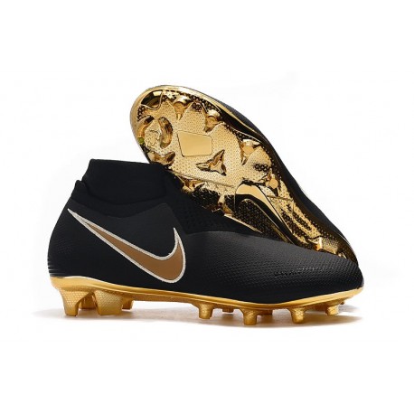 Nike Phantom VSN DF FG Scarpa Calcio - Nero Oro