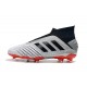 adidas Predator 19+ FG Scarpe da Calcio Uomo - Argento Nero Rosso