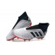 adidas Predator 19+ FG Scarpe da Calcio Uomo - Argento Nero Rosso