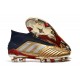 adidas Predator 19+ FG Scarpe da Calcio Uomo - Oro Argento Rosso