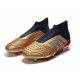 adidas Predator 19+ FG Scarpe da Calcio Uomo - Oro Argento Rosso