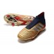 adidas Predator 19+ FG Scarpe da Calcio Uomo - Oro Argento Rosso