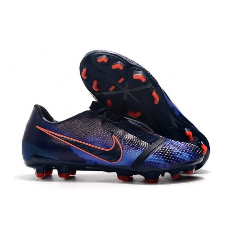 Scarpa Nuovo Nike Phantom Venom Elite FG Ossidiana Blu Nero