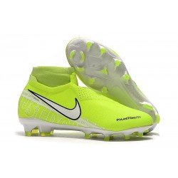 Scarpe da Calcio Nike Phantom Vision Elite FG Volt Bianco